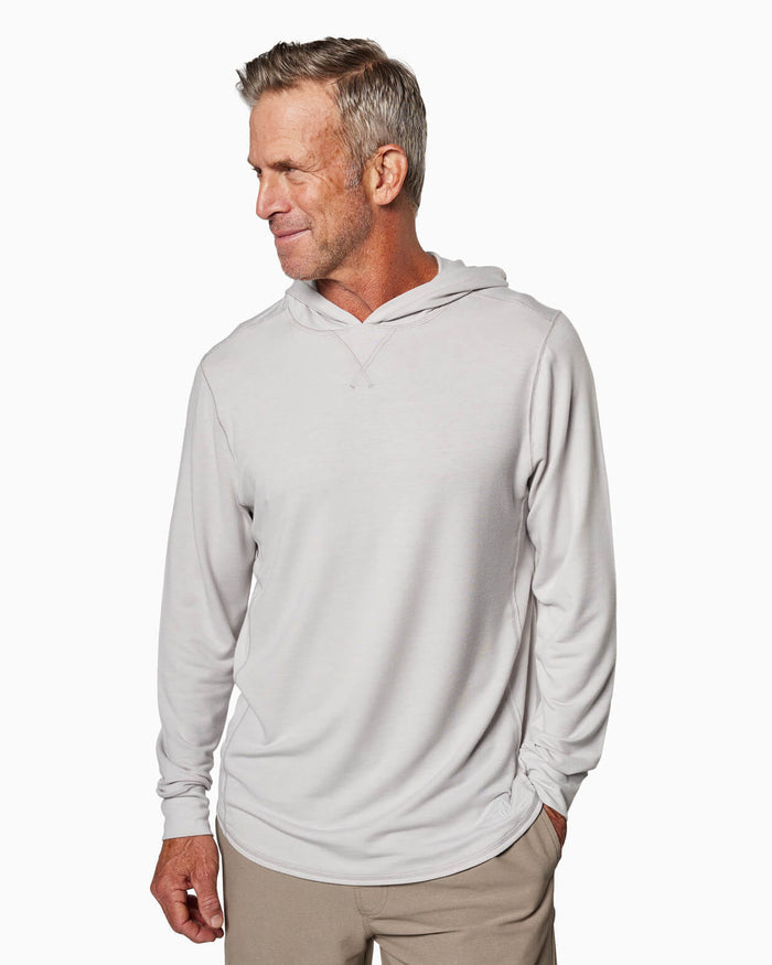 Schooner | Long Sleeve Hoodie (Sea Silk) - OYSTER